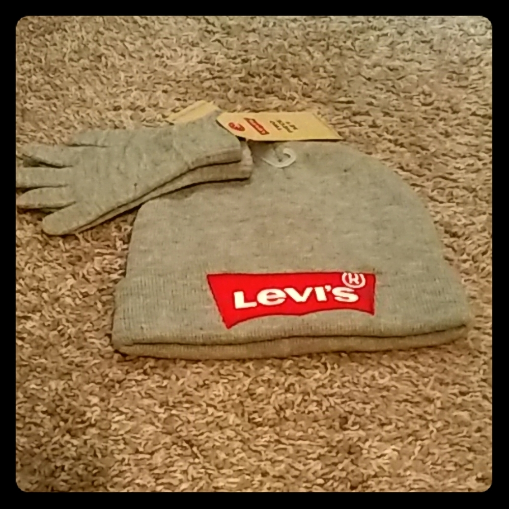 LEVI'S hat & glove set
